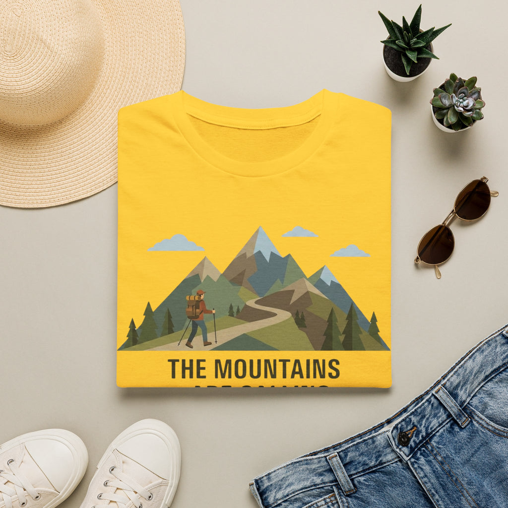 Campground Scenic T-Shirt — Minimalist Tent & Campfire Graphic