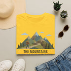 Campground Scenic T-Shirt — Minimalist Tent & Campfire Graphic