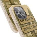 Biodegradable Phone Case — 'Nap Meadow' Mystic Lake Camping Design