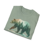 Forest Bear T-Shirt — Watercolor Woodland Bear Graphic Tee Shirt