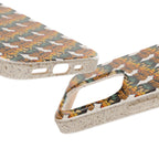 Eco-Friendly Phone Case — Vintage Camper Pattern Biodegradable iPhone Cover