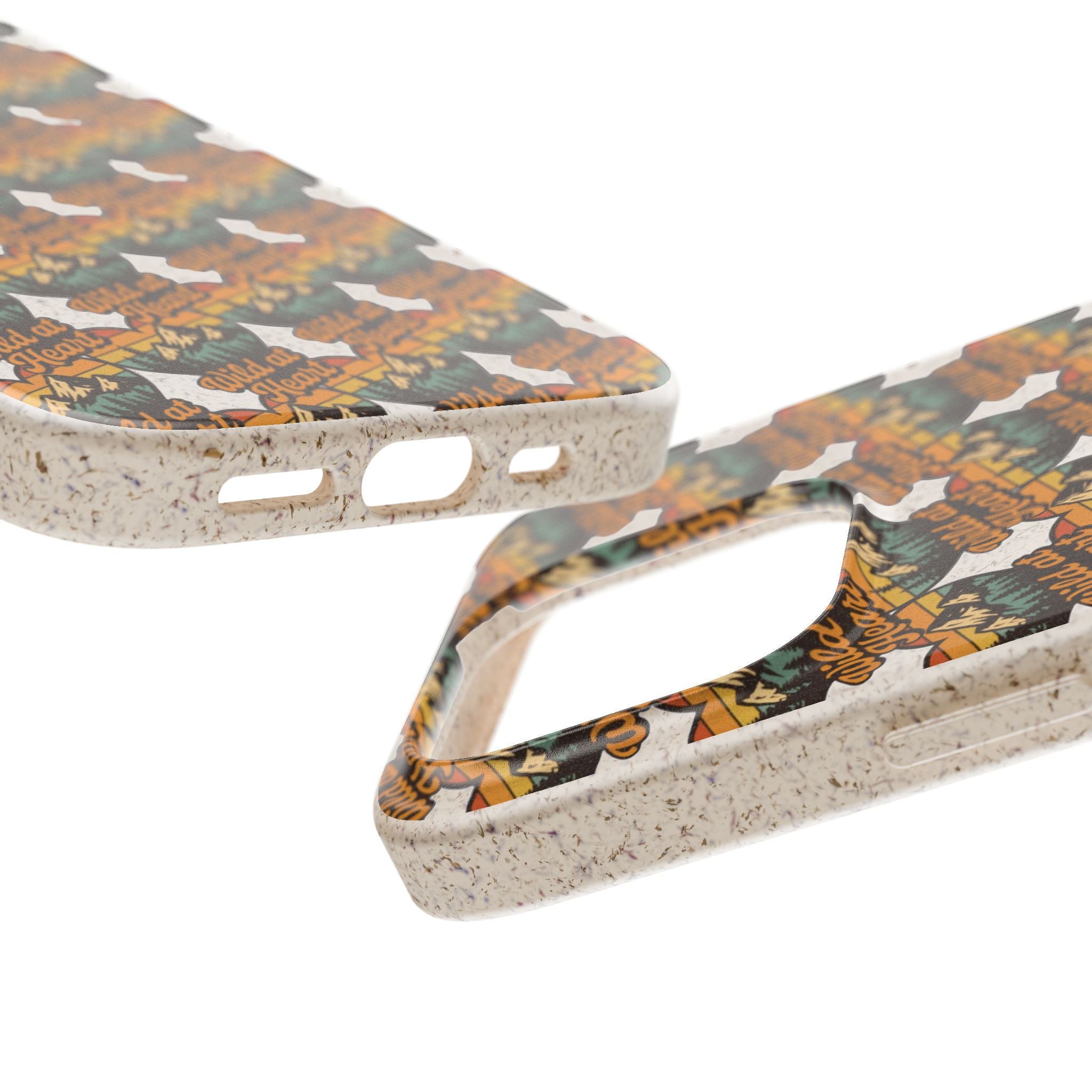 Eco-Friendly Phone Case — Vintage Camper Pattern Biodegradable iPhone Cover