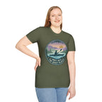 "Drift Into The Quiet Places" Kayak Sunset T‑Shirt — Outdoor Relaxation Tee Shirt