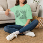 Winding Path Through The Meadow Floral T-Shirt