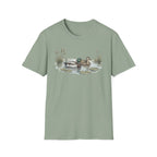 Duck Pair T-Shirt — Watercolor Mallard Ducks on Pond Nature Tee