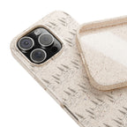 Biodegradable Phone Case — Eco-Friendly Forest Sketch Pattern