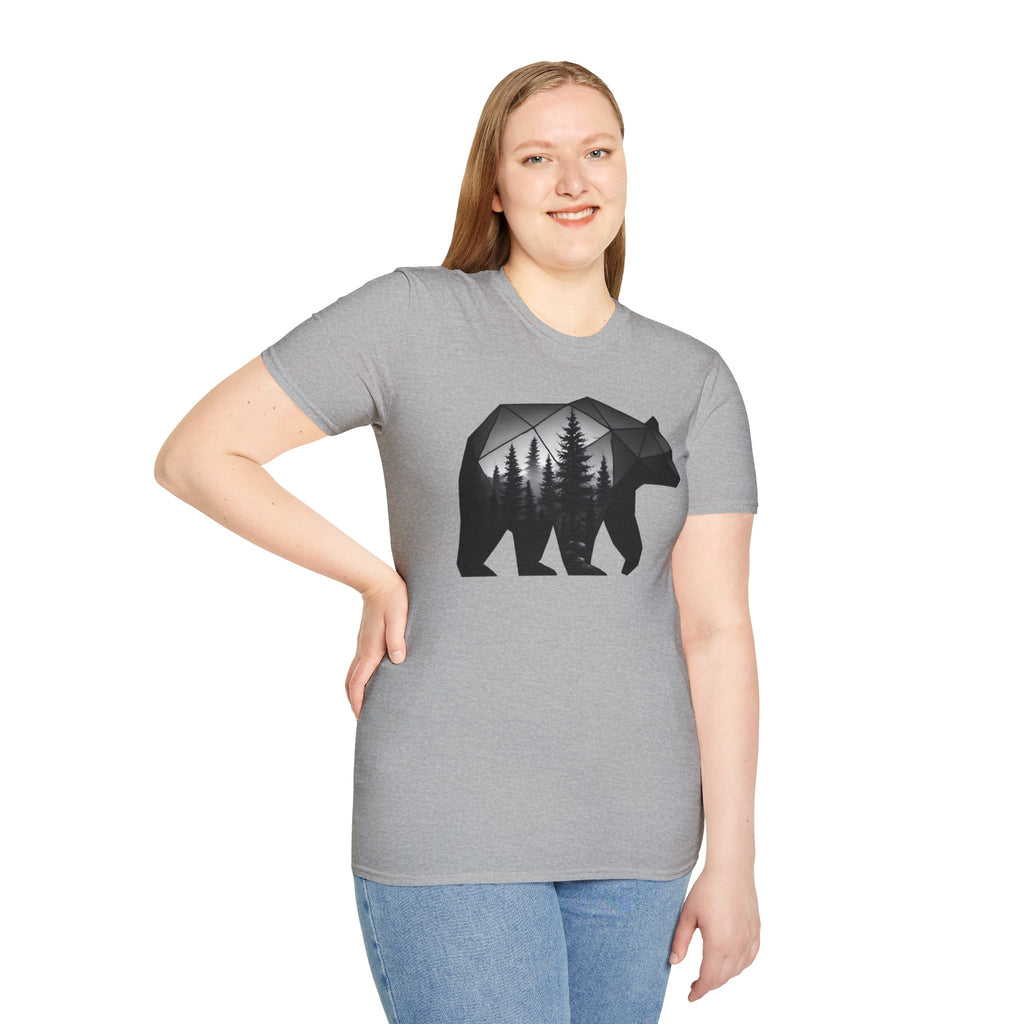 Geometric Forest Bear T-Shirt