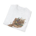 Floral Bouquet Graphic T-Shirt — Rustic Wildflower Bouquet Tee