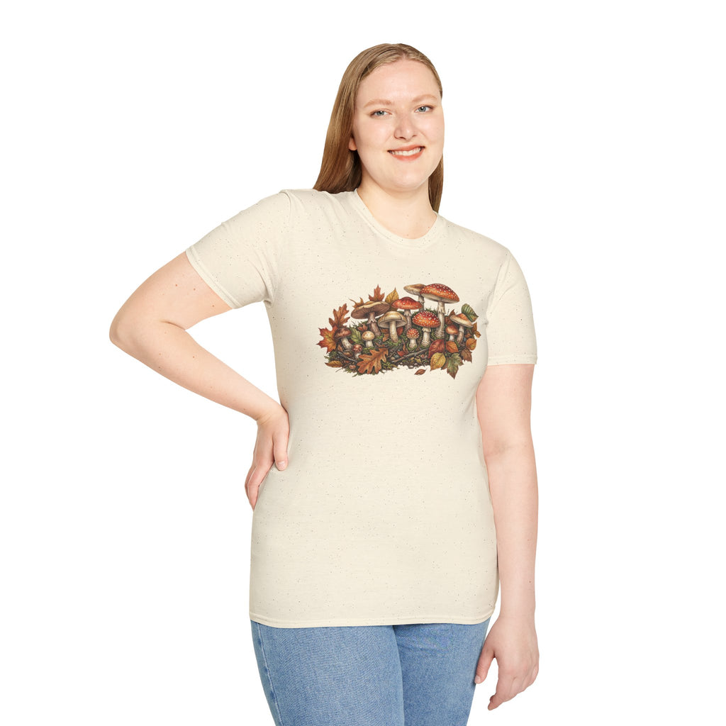 Mushroom & Autumn Leaves T-Shirt