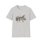 Wolf Howl T-Shirt — Moonlit Mountain Wildlife Tee
