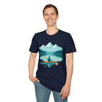 Kayaker on Serene Mountain Lake T-Shirt