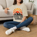 Chase The Sunrise Mountain T-Shirt — Sunrise & Peaks Graphic Tee