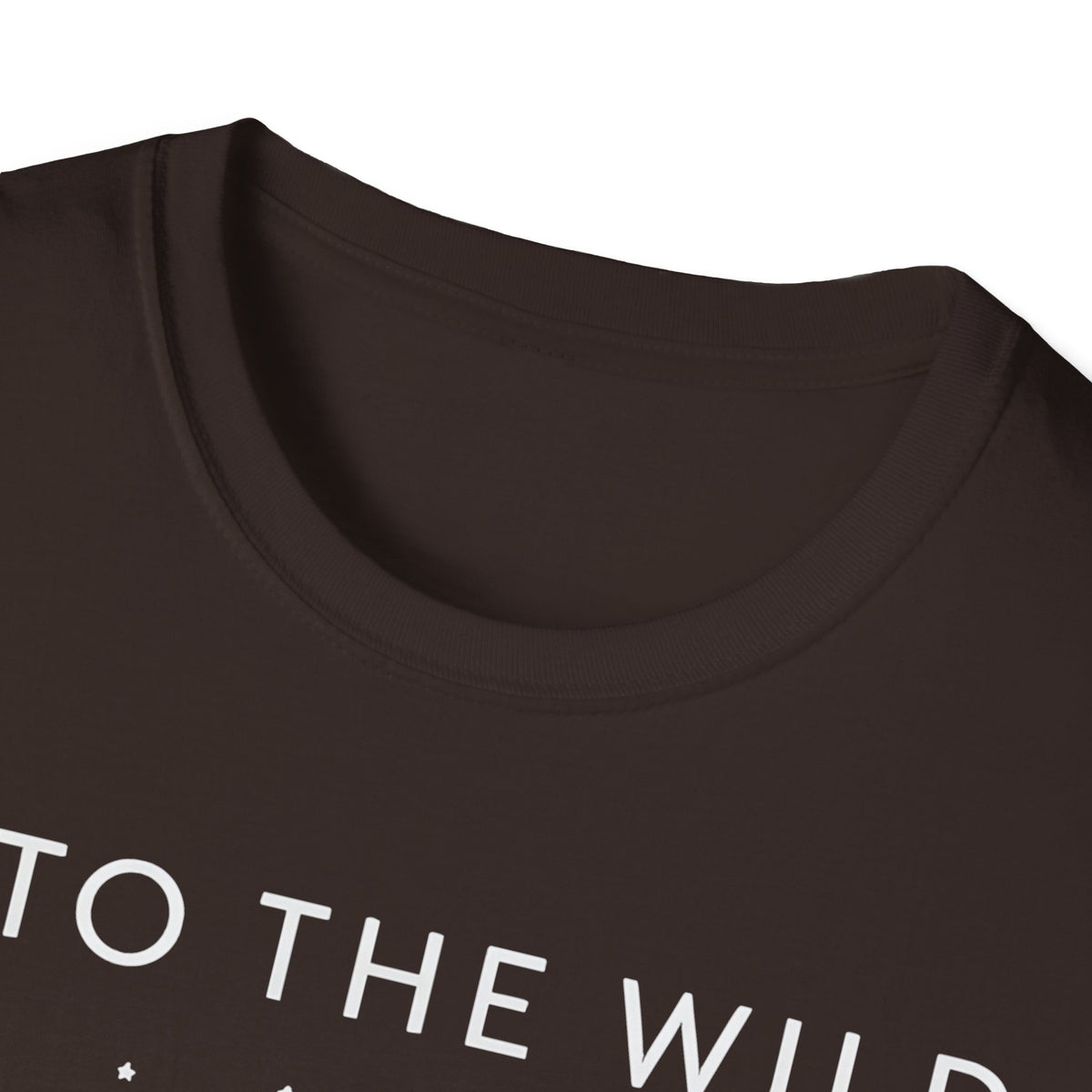Into The Wild Canoe T-Shirt - Minimal Night Sky Lake Camping Tee