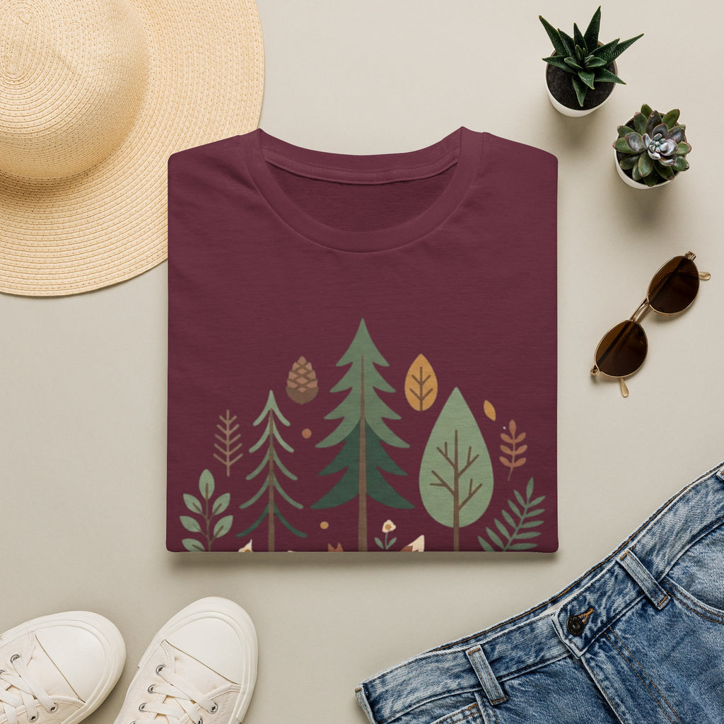 Woodland Fox T-Shirt — Nature Forest Camping Graphic Tee