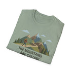 Campground Scenic T-Shirt — Minimalist Tent & Campfire Graphic