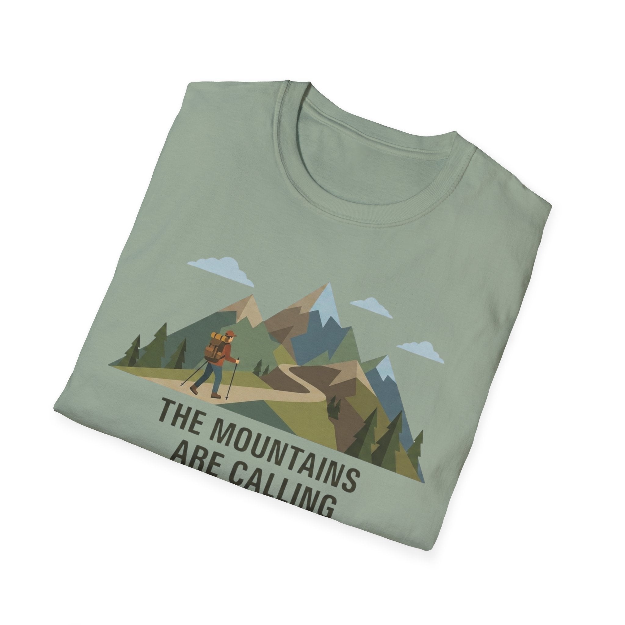 Campground Scenic T-Shirt — Minimalist Tent & Campfire Graphic