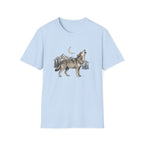 Wolf Howl T-Shirt — Moonlit Mountain Wildlife Tee
