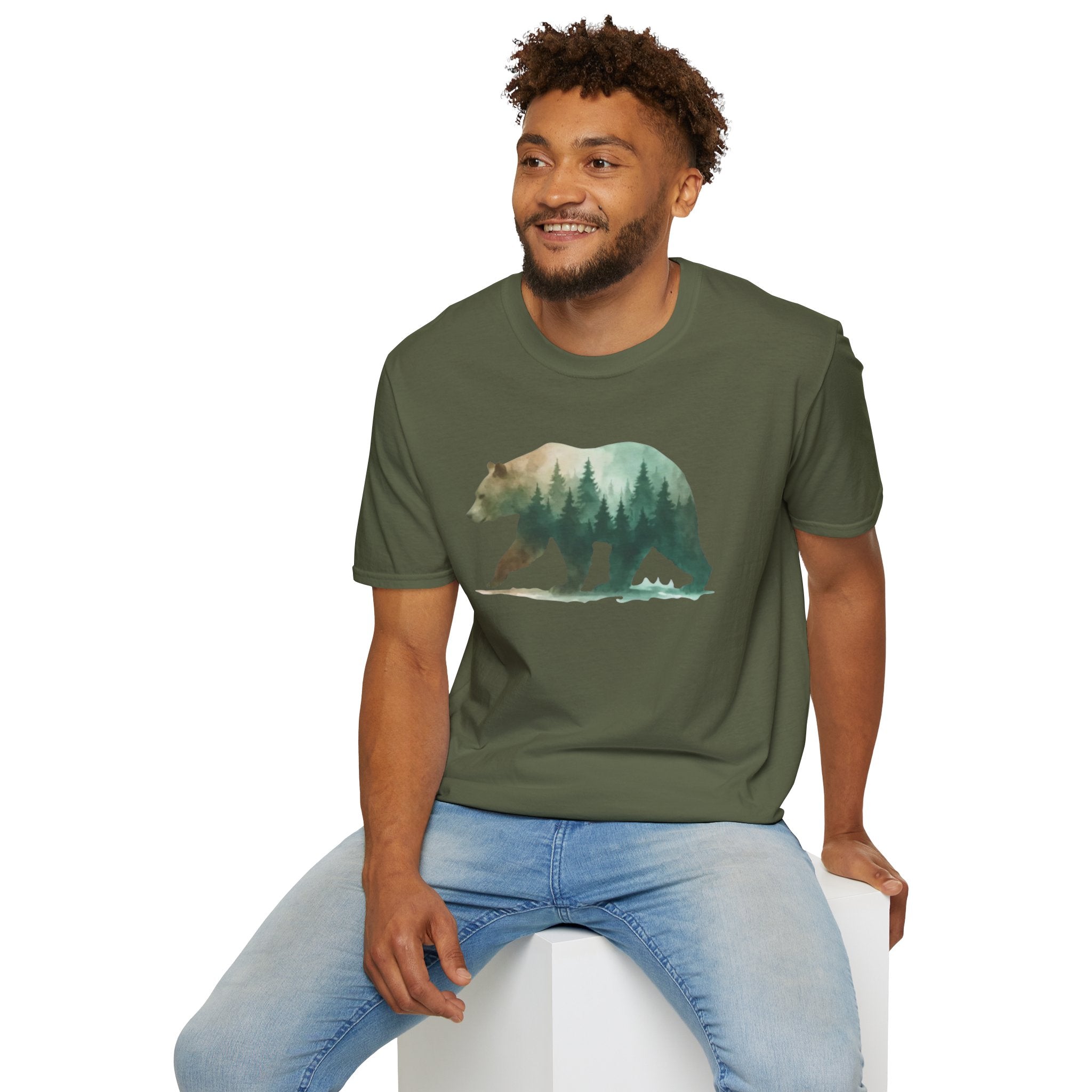 Forest Bear Silhouette T-Shirt