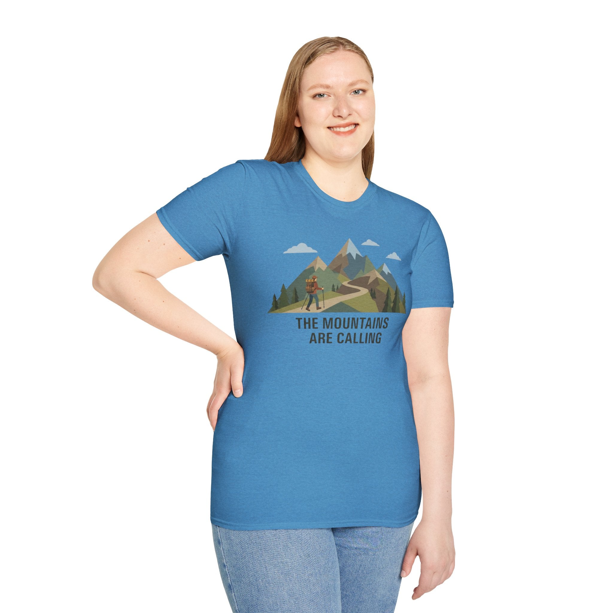 Campground Scenic T-Shirt — Minimalist Tent & Campfire Graphic