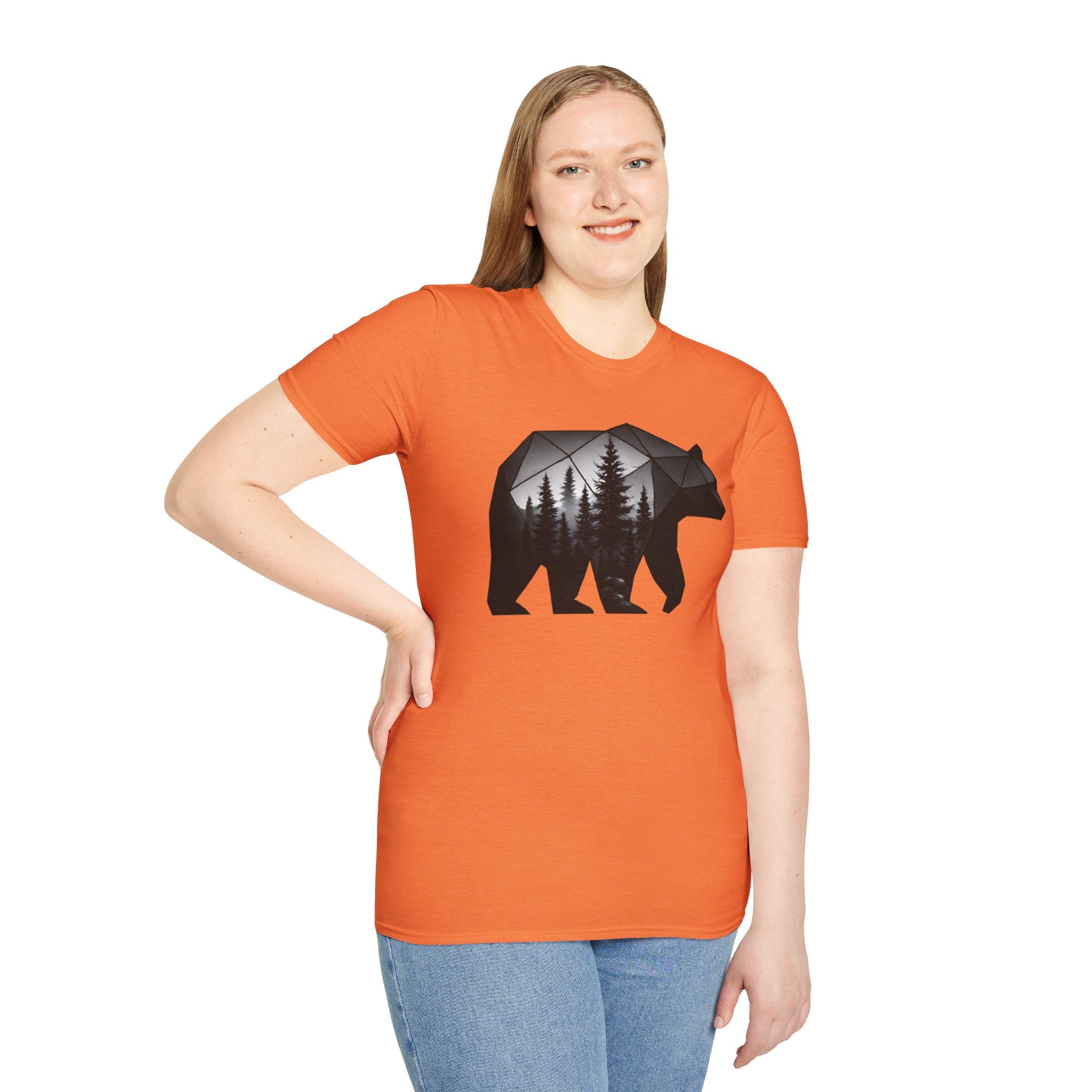 Geometric Forest Bear T-Shirt
