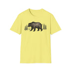 Bear & Forest T‑Shirt - Rustic Woodland Graphic Tee