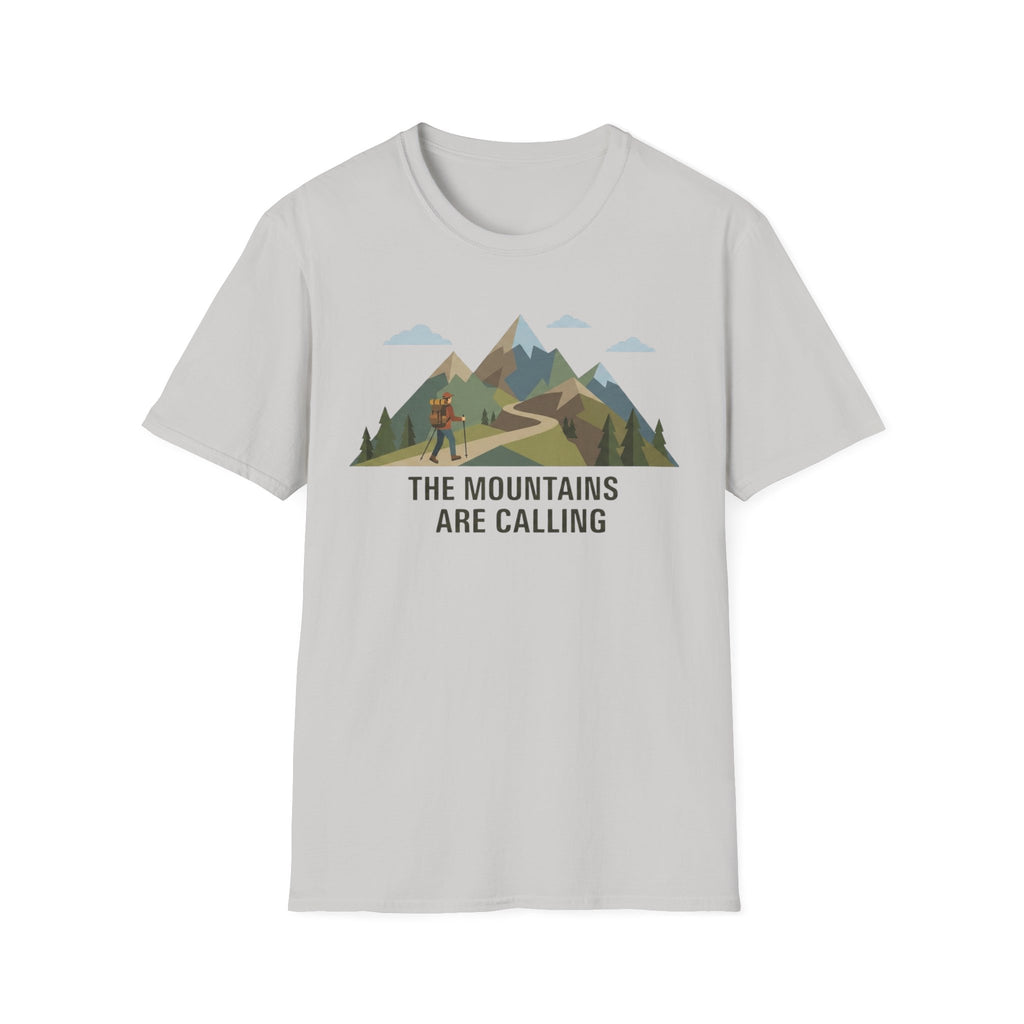 Campground Scenic T-Shirt — Minimalist Tent & Campfire Graphic