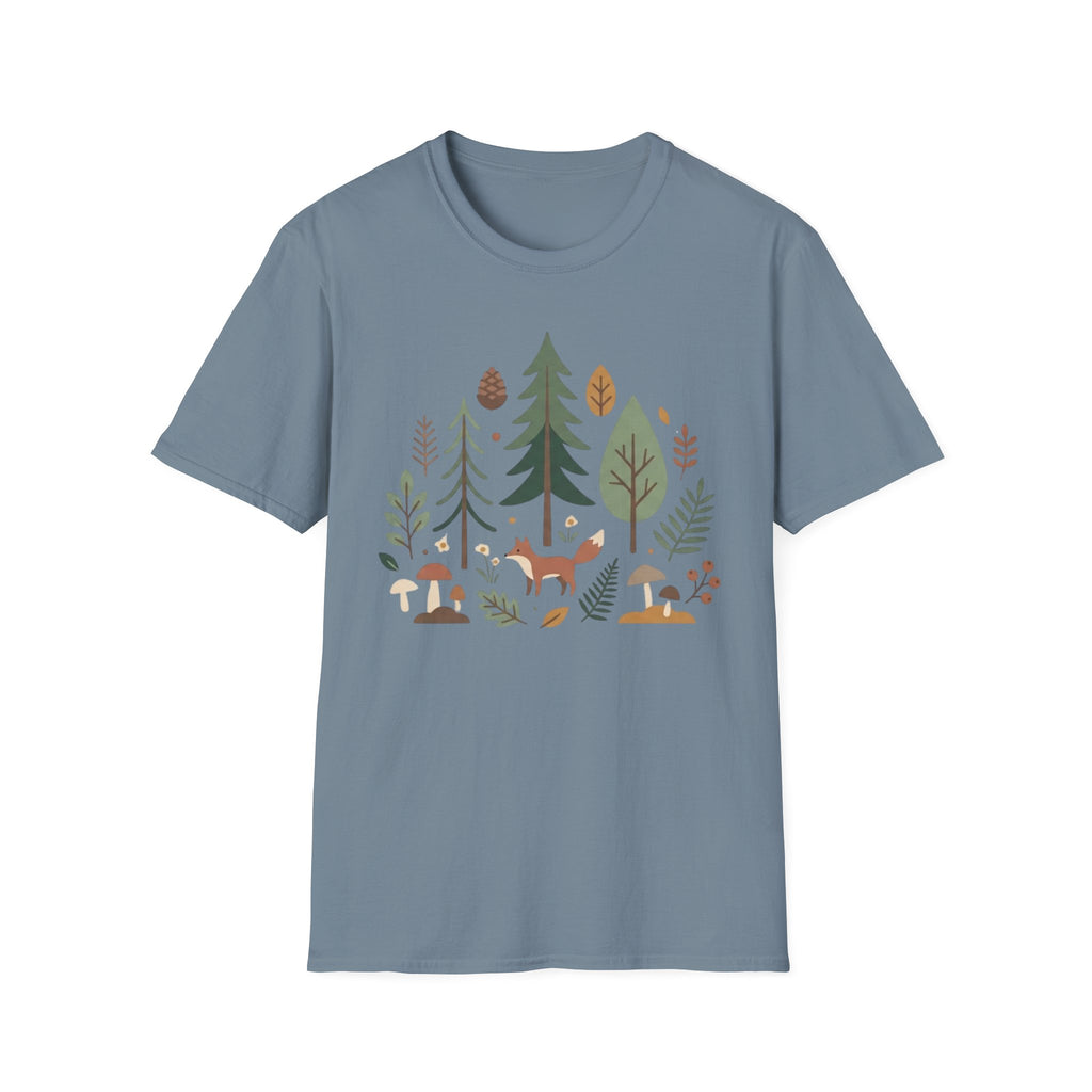 Woodland Fox T-Shirt — Nature Forest Camping Graphic Tee
