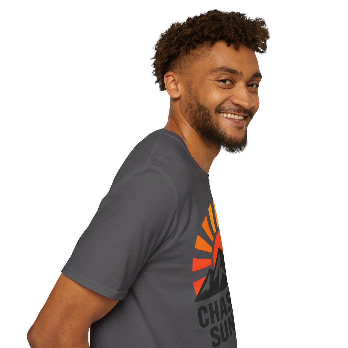 Chase The Sunrise Mountain T-Shirt — Sunrise & Peaks Graphic Tee