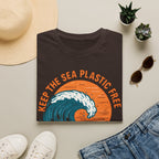 Keep the Sea Plastic Free T-Shirt — Ocean Conservation Wave Tee