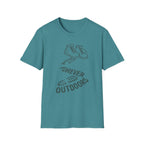 Boots with Footprints "Forever Outdoors" T-Shirt