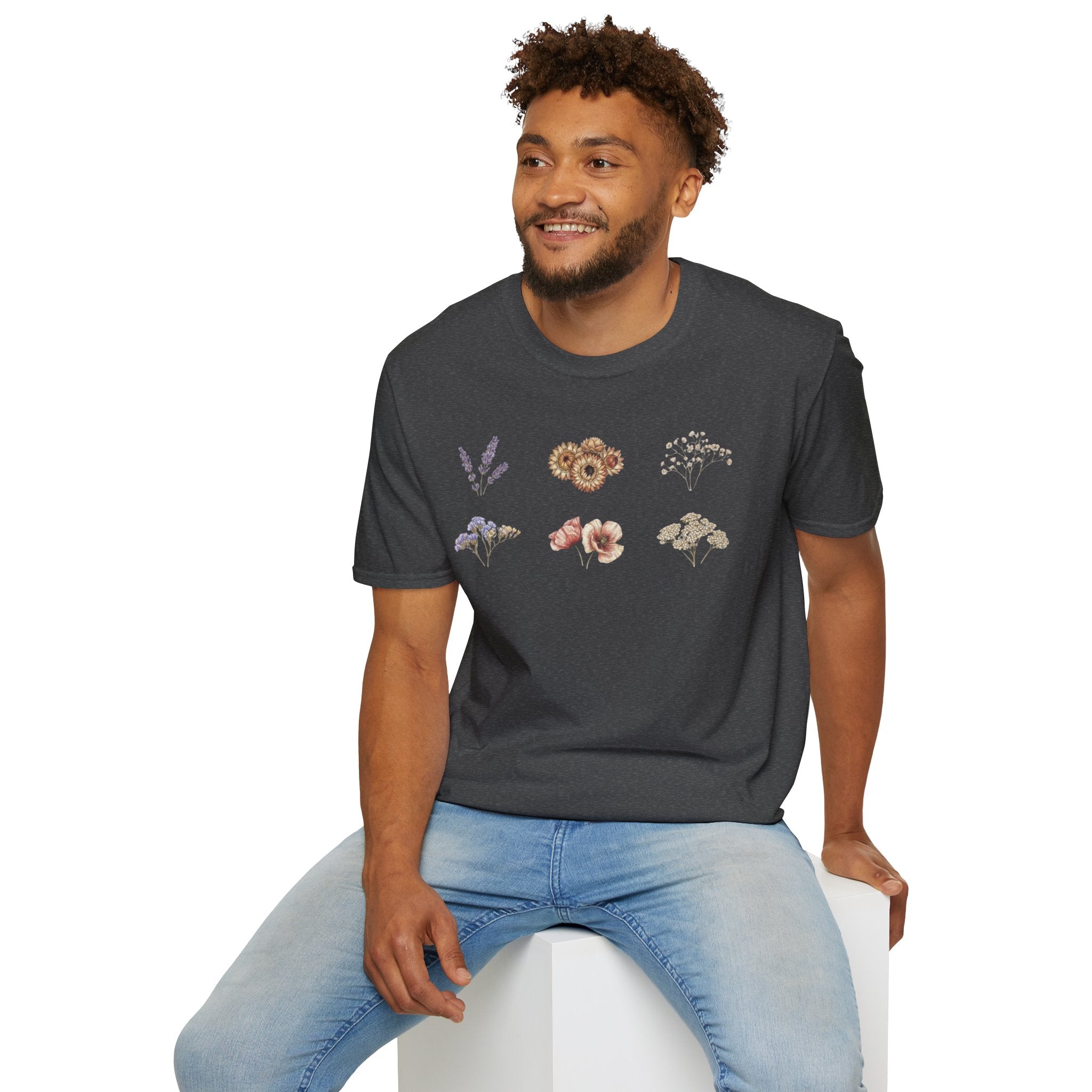Floral Mini Bouquet T-Shirt — Vintage Botanical Graphic Tee