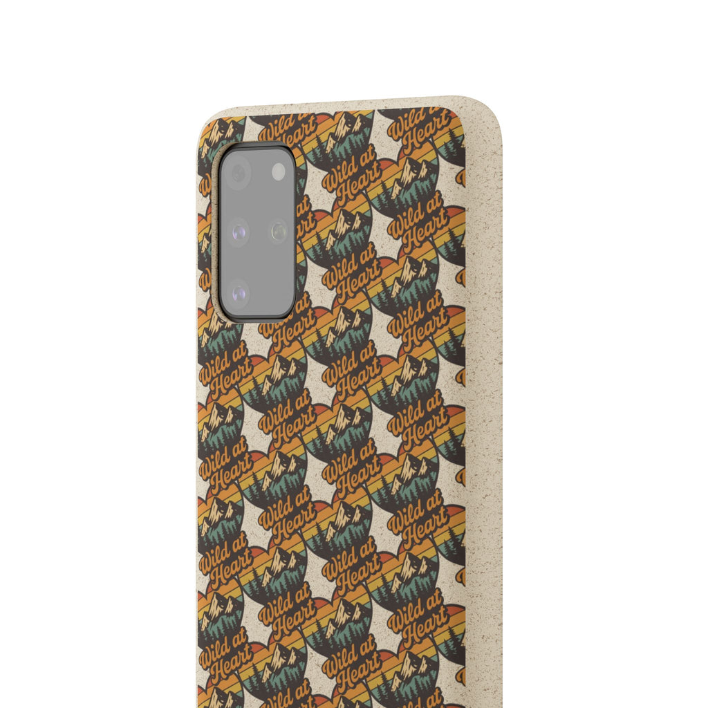 Eco-Friendly Phone Case — Vintage Camper Pattern Biodegradable iPhone Cover