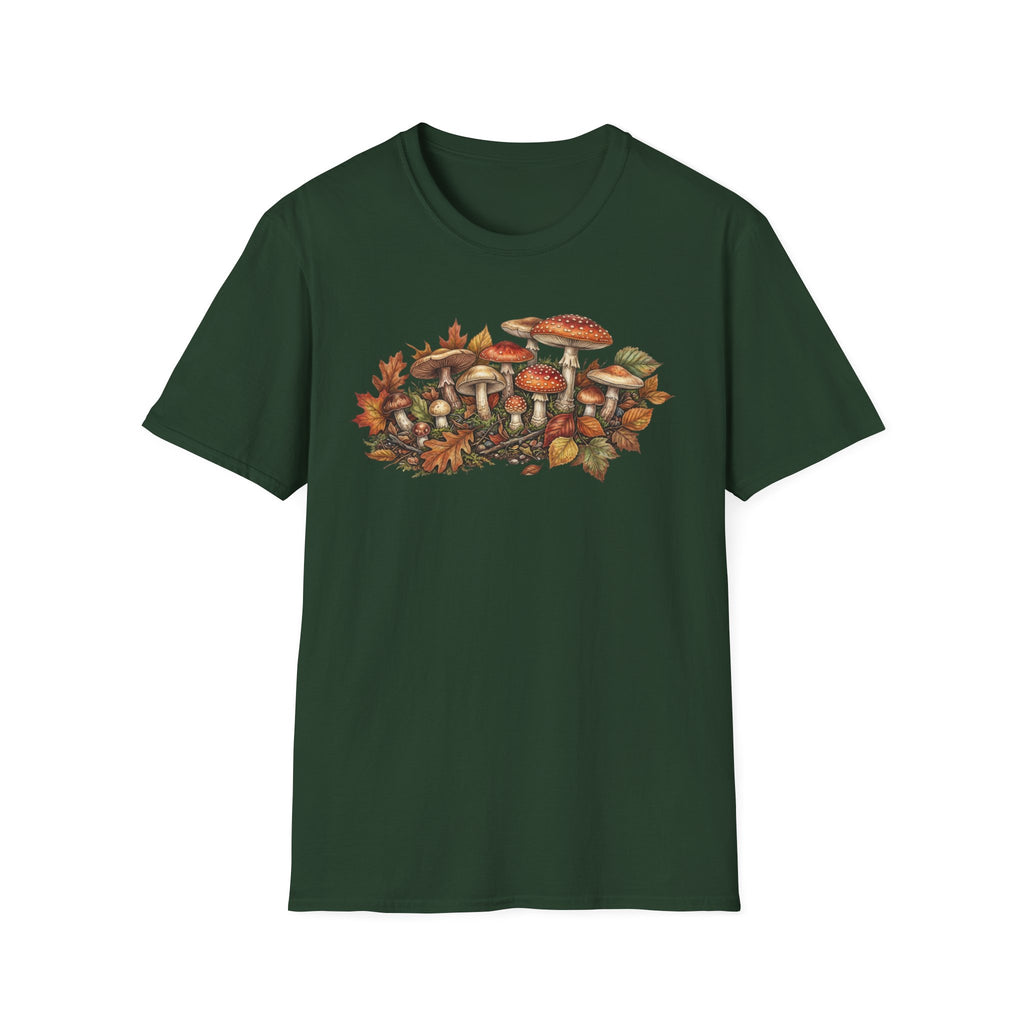 Mushroom & Autumn Leaves T-Shirt