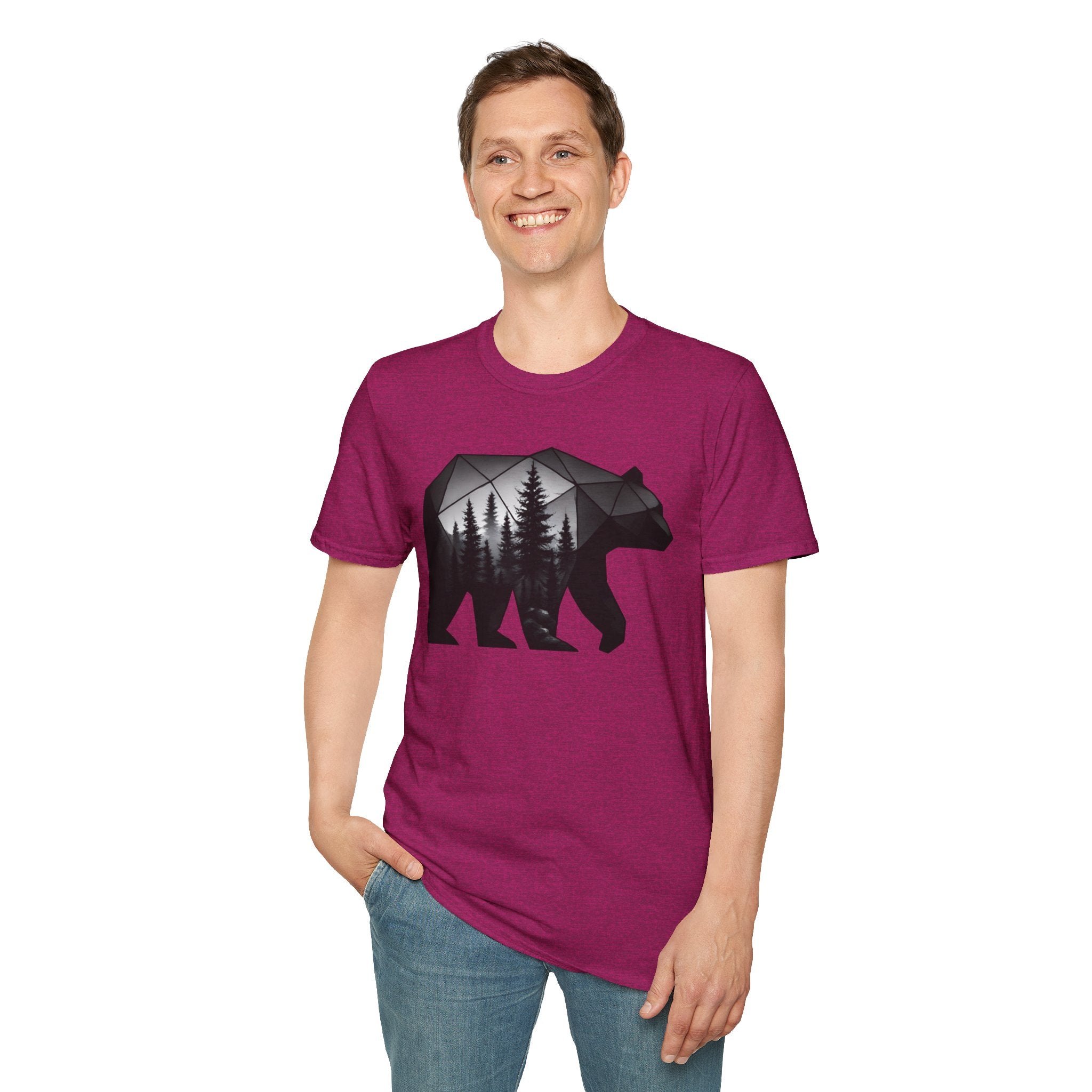 Geometric Forest Bear T-Shirt