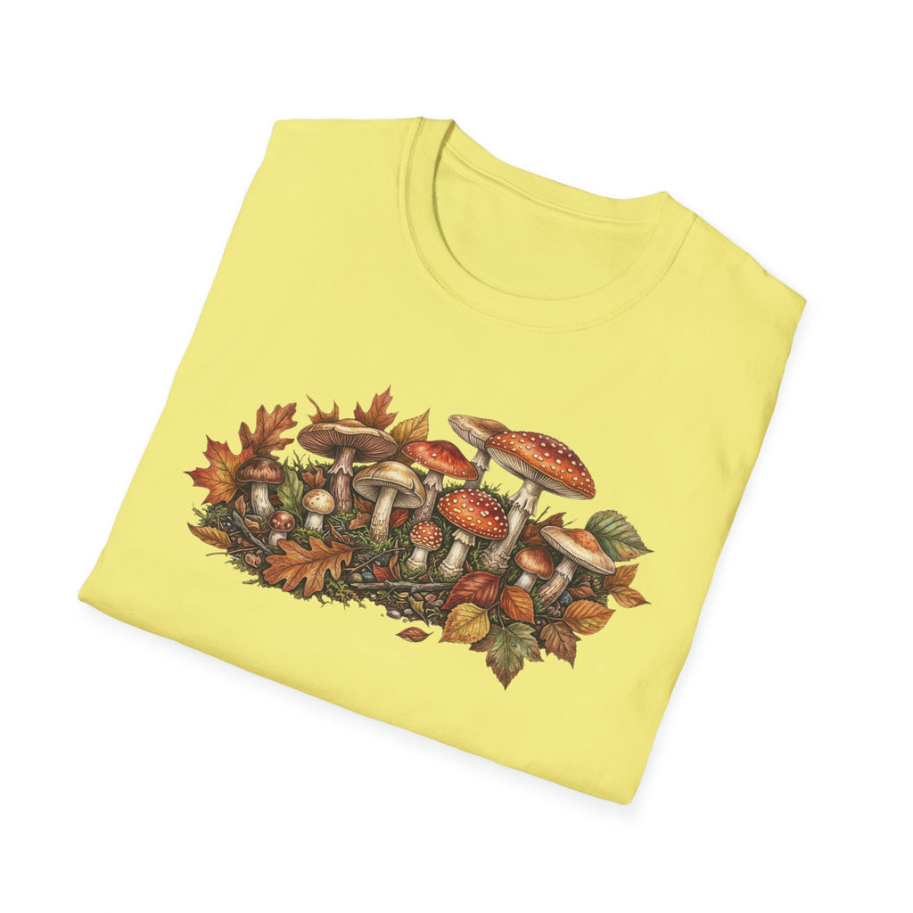 Mushroom & Autumn Leaves T-Shirt