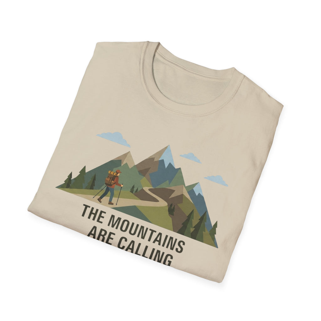 Campground Scenic T-Shirt — Minimalist Tent & Campfire Graphic