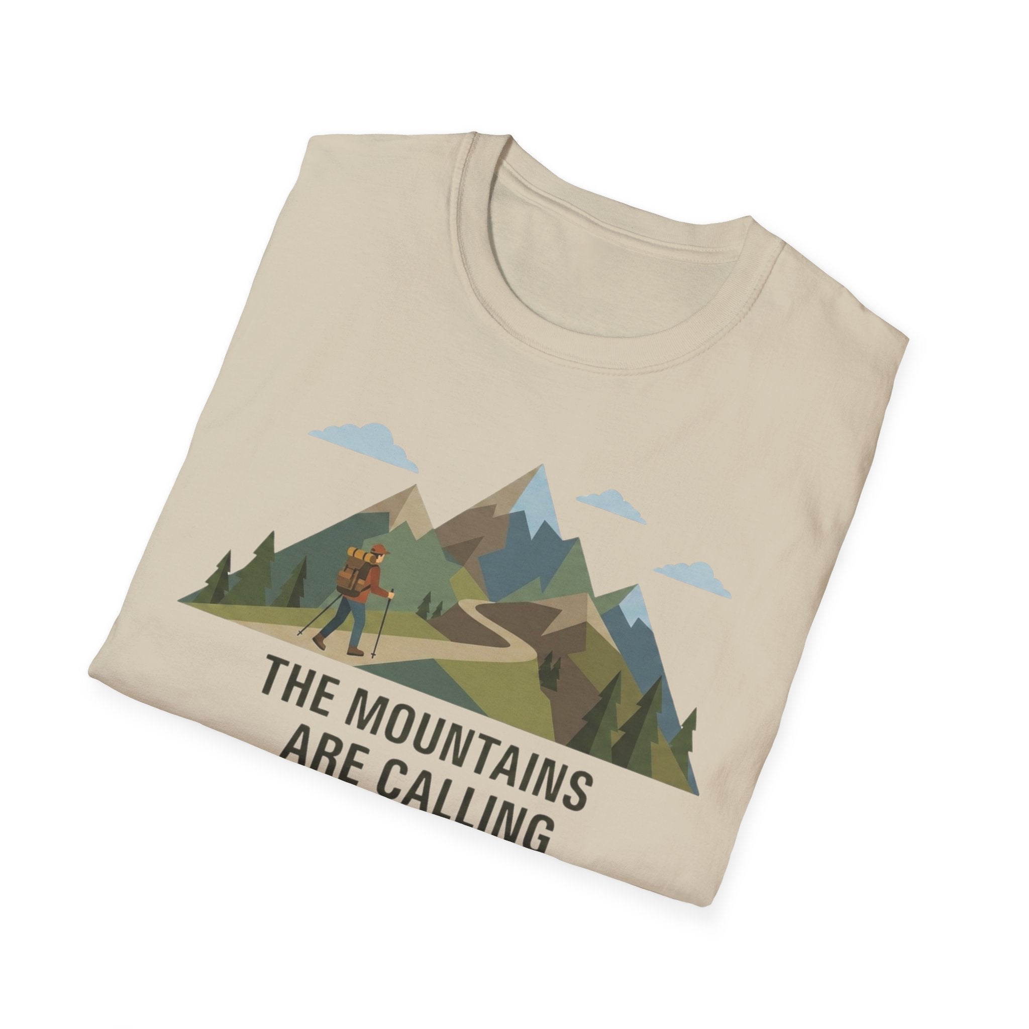Campground Scenic T-Shirt — Minimalist Tent & Campfire Graphic