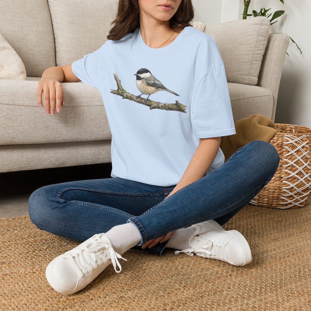 Copy of Chickadee Tee — Watercolor Songbird T‑Shirt