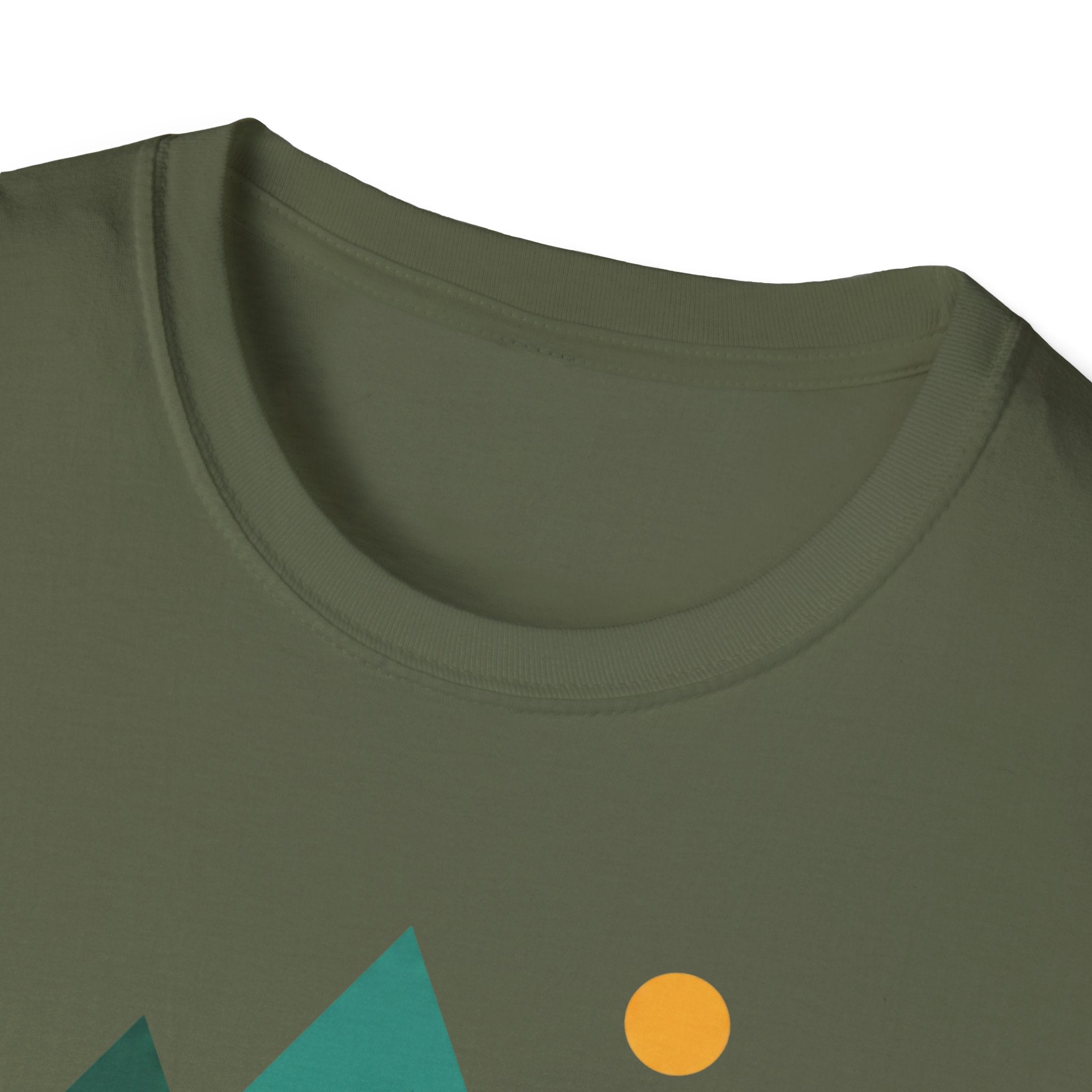Minimal Mountain River T-Shirt — Nature Graphic Tee