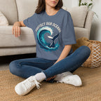 "Protect Our Oceans" Wave Whale Conservation T-Shirt