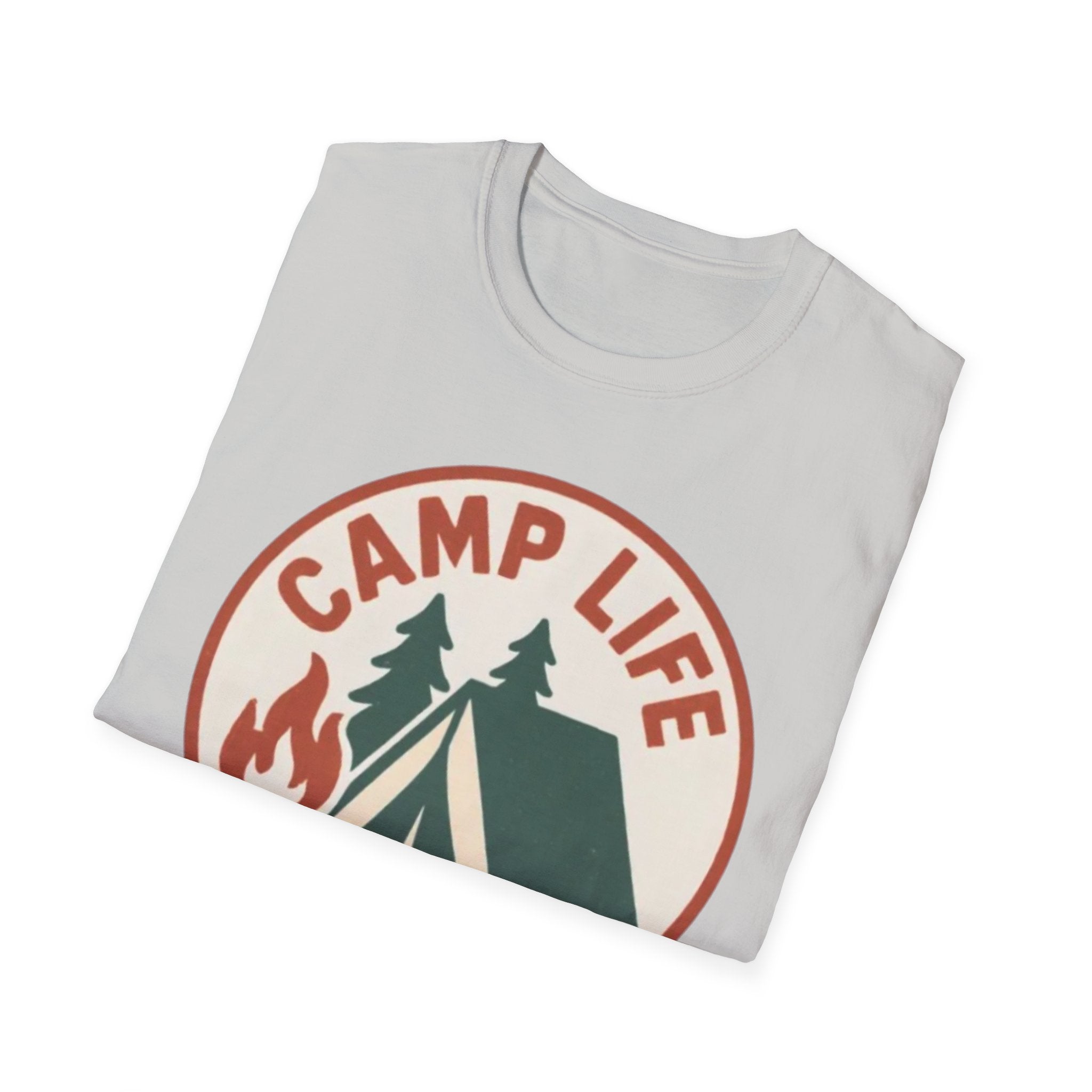 Camp Life T-Shirt — Tent & Campfire Outdoor Tee