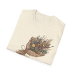 Floral Bouquet Graphic T-Shirt — Rustic Wildflower Bouquet Tee