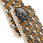 Eco-Friendly Phone Case — Vintage Camper Pattern Biodegradable iPhone Cover