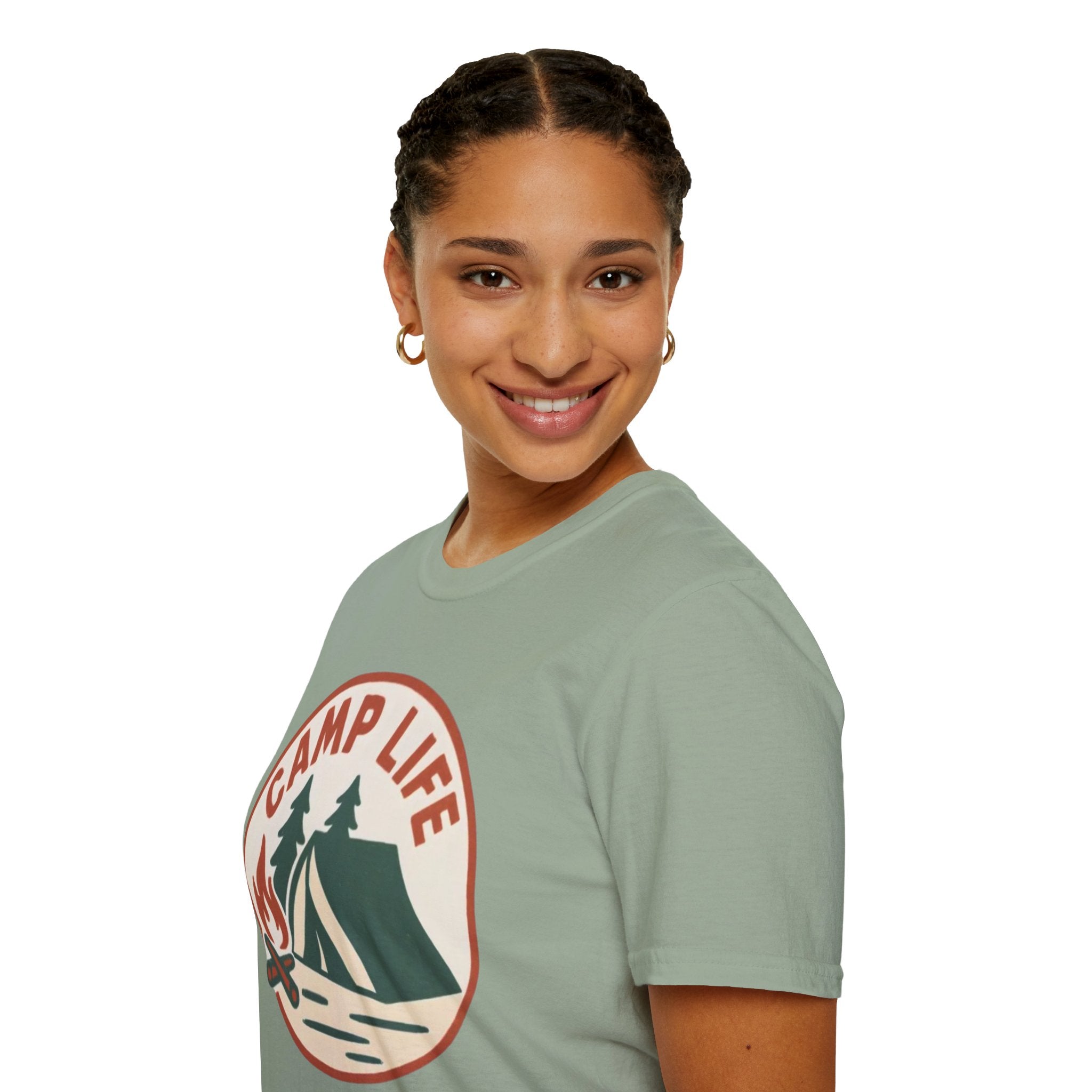 Camp Life T-Shirt — Tent & Campfire Outdoor Tee