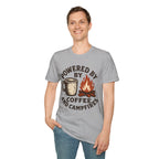 Powered By Coffee And Campfires Vintage Camping T-Shirt