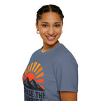 Chase The Sunrise Mountain T-Shirt — Sunrise & Peaks Graphic Tee