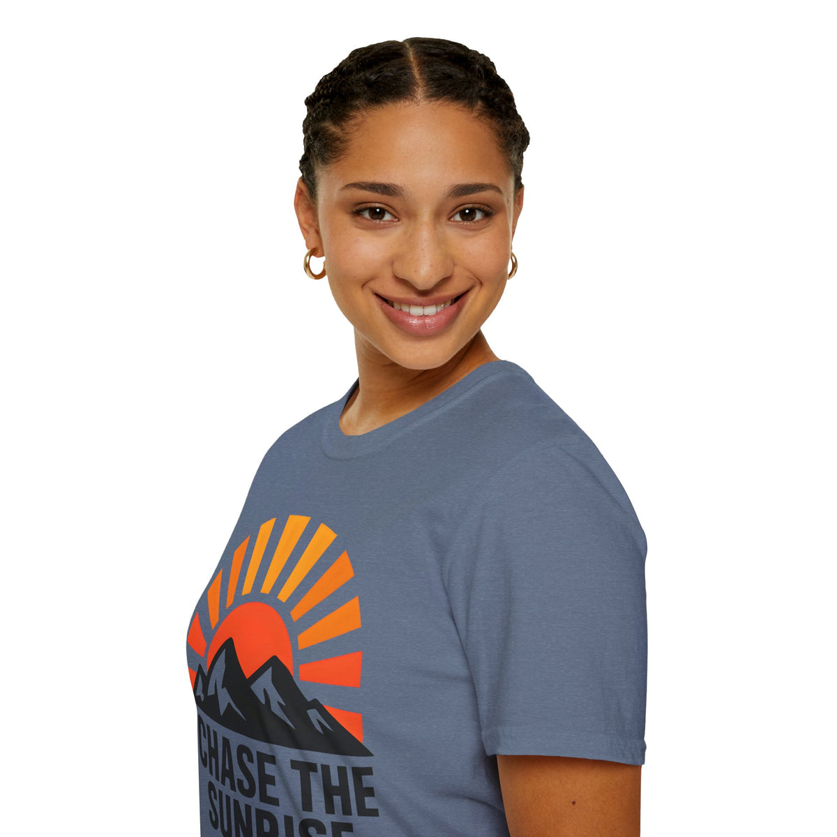 Chase The Sunrise Mountain T-Shirt — Sunrise & Peaks Graphic Tee