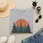 Nature Sunset T-Shirt — Vintage Pine Forest Tee