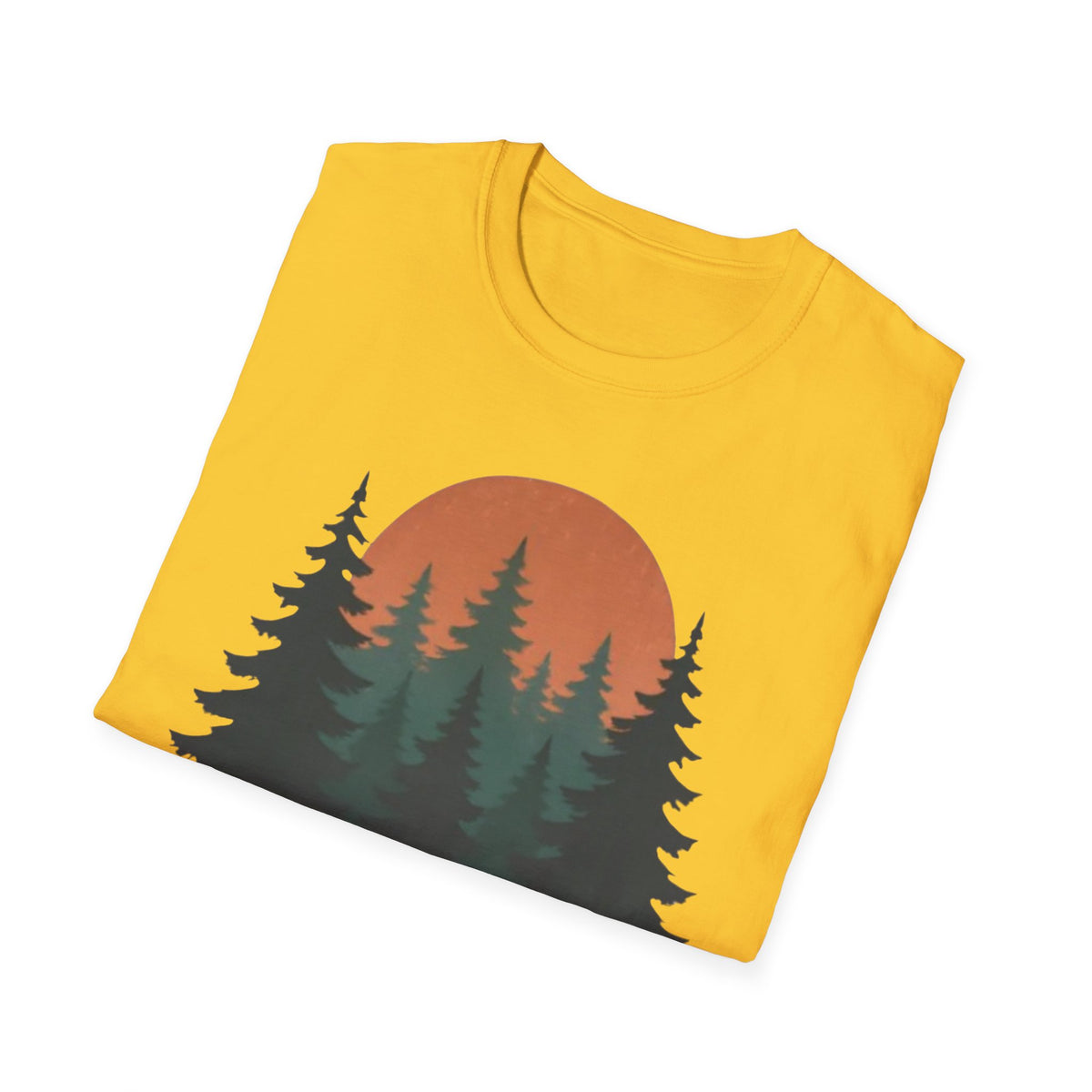 Nature Sunset T-Shirt — Vintage Pine Forest Tee
