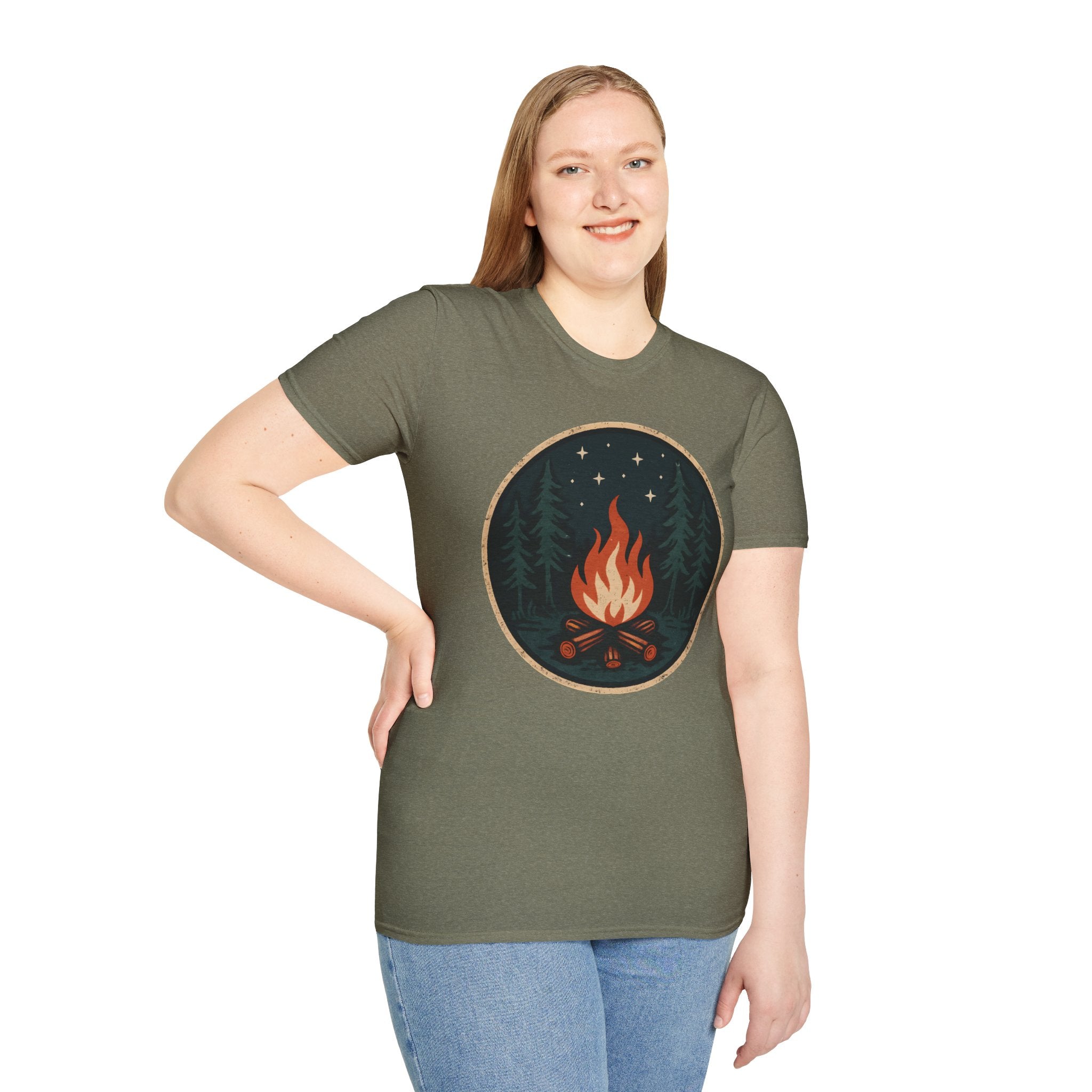 Forest Campfire at Night T-Shirt